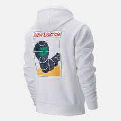 White NB Basketball Colorized Court Hoodie New Balance Clothing