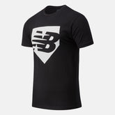 Black Baseball Plate Graphic Tee New Balance Clothing