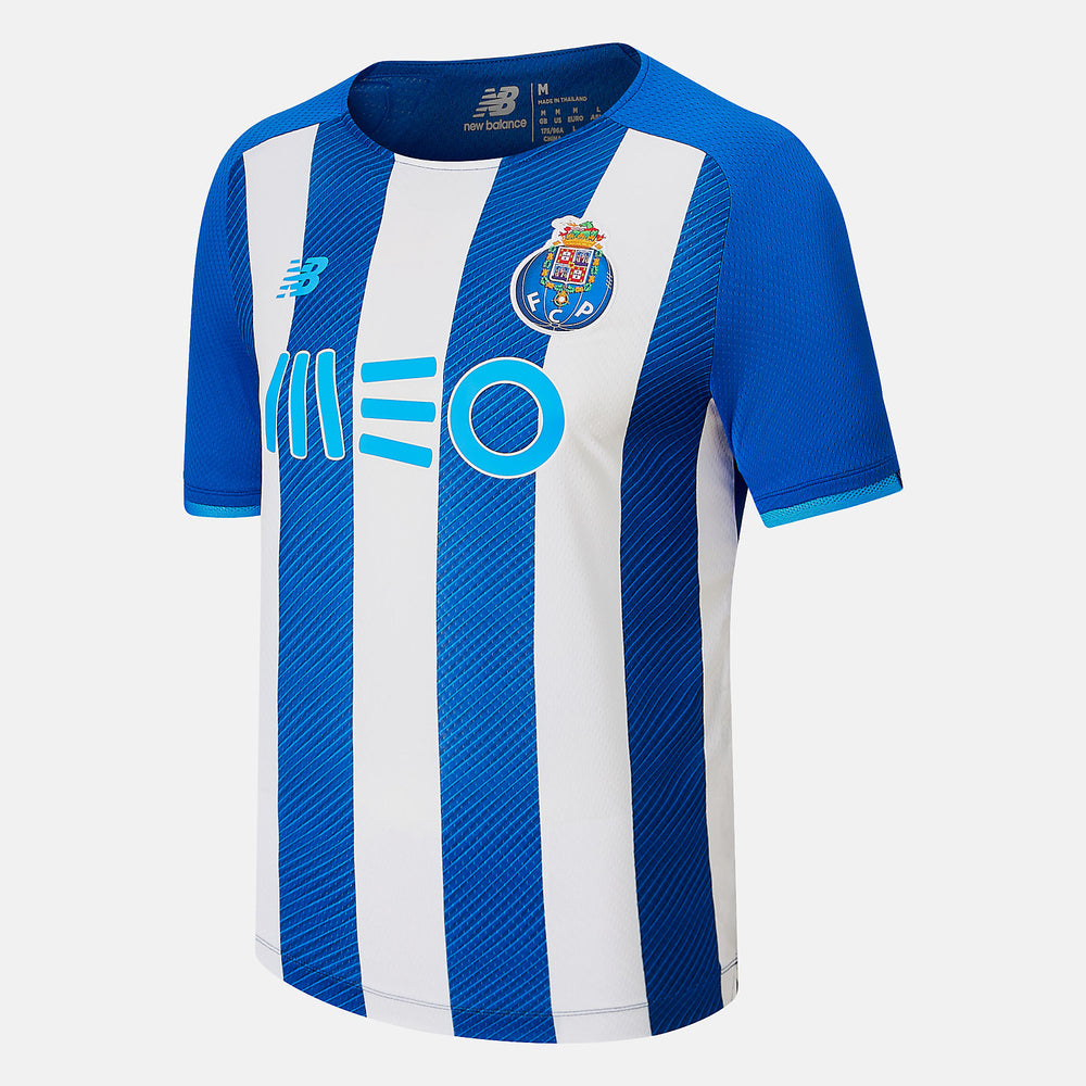 White FC Porto Home Short Sleeve Jersey New Balance Clothing