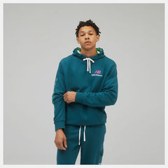 Mountain Teal NB Athletics Clash Hoodie New Balance Clothing