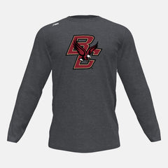 Dark Heather Long Sleeve Tech Tee(Boston College) New Balance Clothing