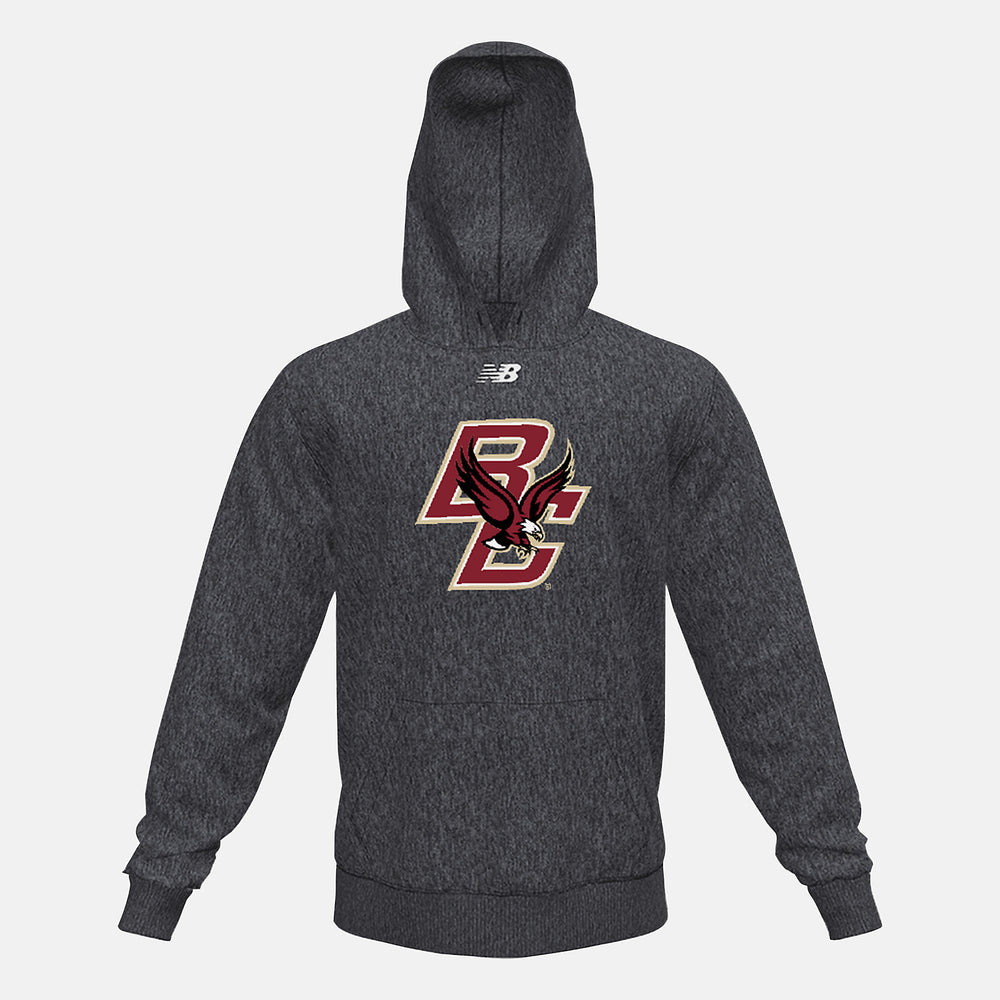 Black Heather NB Fleece Hoody(Boston College) New Balance Clothing