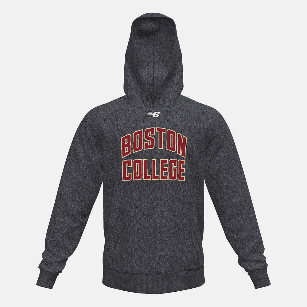Black Heather NB Fleece Hoody(Boston College) New Balance Clothing