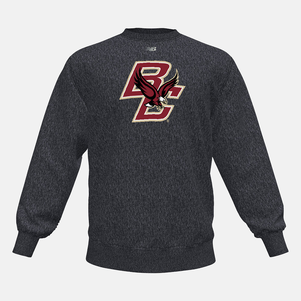 Black Heather NB Crew Fleece(Boston College) New Balance Clothing