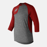 Team Red Asym 2.0 Right 3/4 Sleeve New Balance Clothing