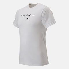White/Black Call Me Coco Tee New Balance Clothing