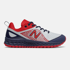 Red/White and Navy Fresh Foam Velo v2 Turf New Balance Shoes