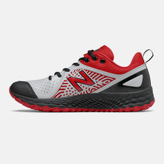 Black/Red and White Fresh Foam Velo v2 Turf New Balance Shoes
