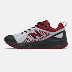 Maroon/Black and White Fresh Foam Velo v2 Turf New Balance Shoes