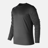 Team Black LS Tech Baseball Tee New Balance Clothing