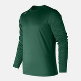 Team Dark Green LS Tech Baseball Tee New Balance Clothing
