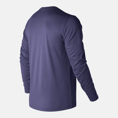 Team Navy LS Tech Baseball Tee New Balance Clothing
