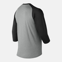 Team Black 3/4 Baseball Raglan Top New Balance Clothing