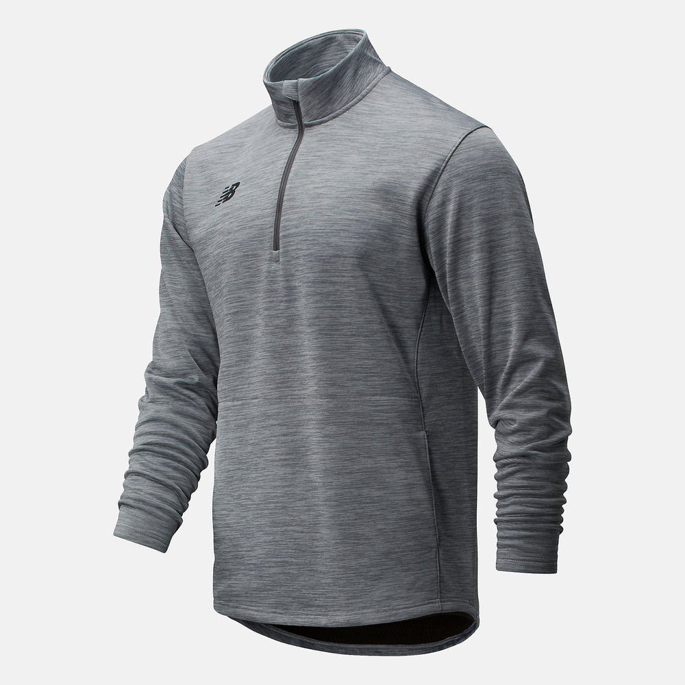 Med Heather Grey Thermal Half Zip New Balance Clothing