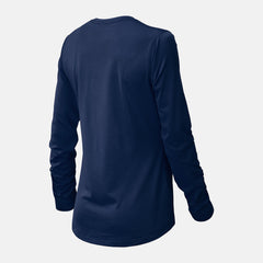 Team Navy NB Long Sleeve Tech Tee New Balance Clothing