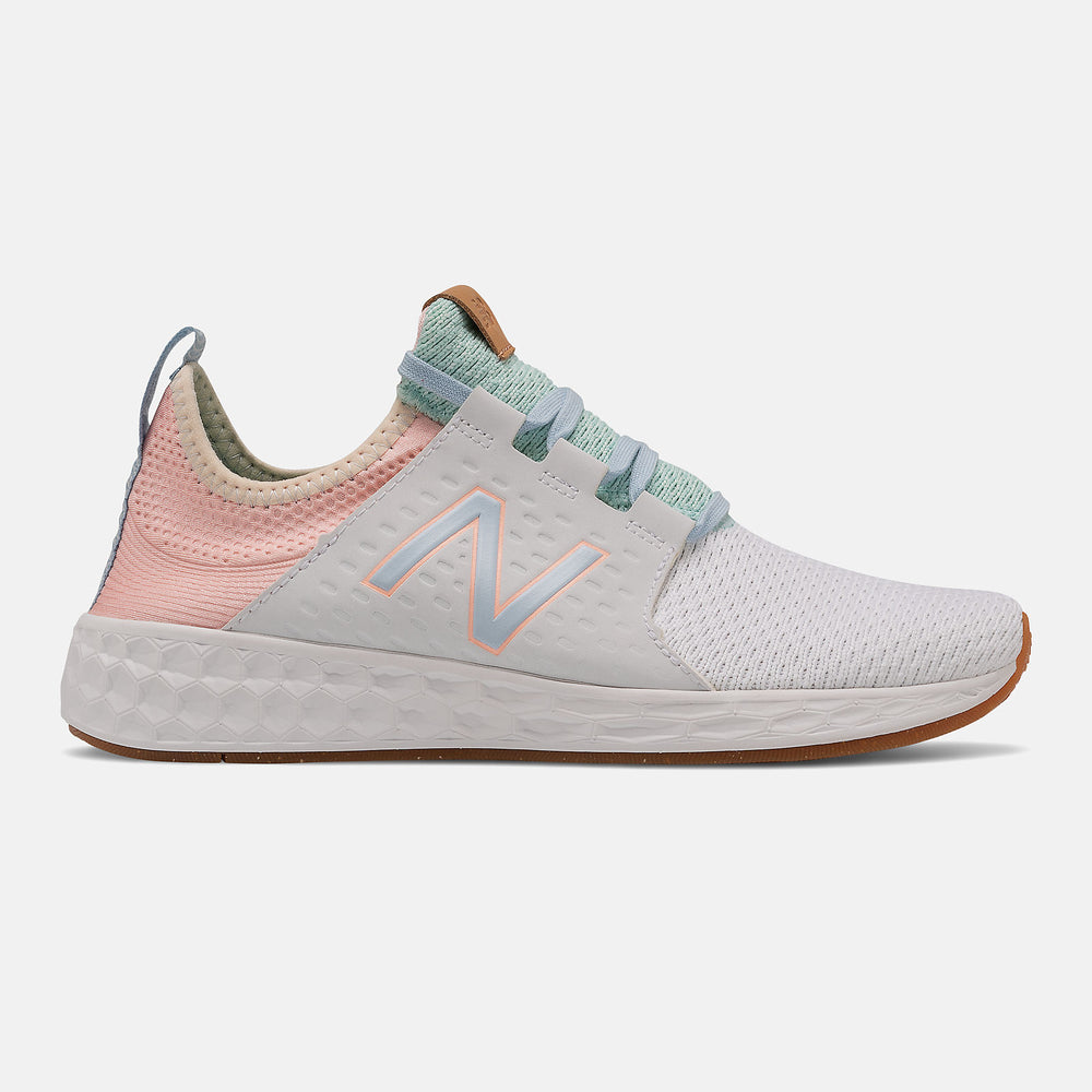 White/Cloud Pink Fresh Foam Cruzv1 Reissue New Balance Shoes