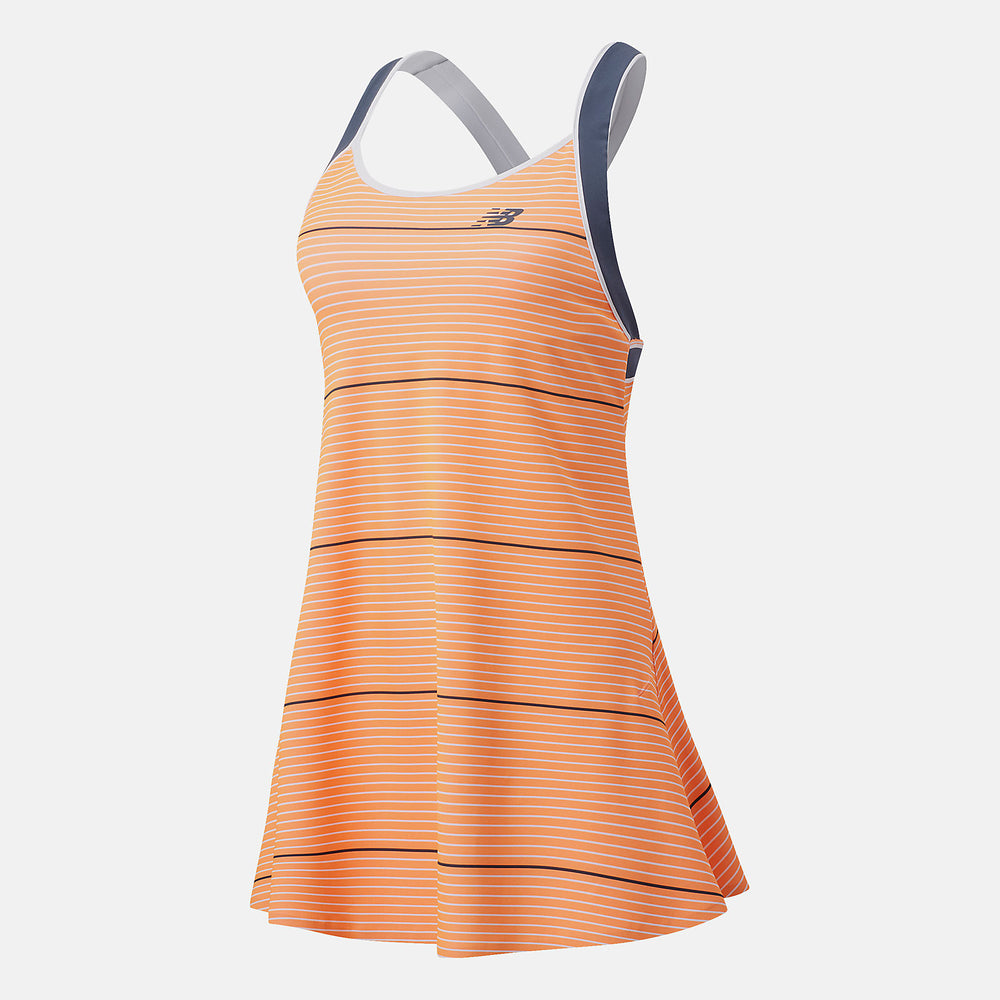 Orange Printed Tournament Dress New Balance Clothing