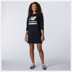 Black NB Essentials Field Day Crew Fleece Dress New Balance Clothing
