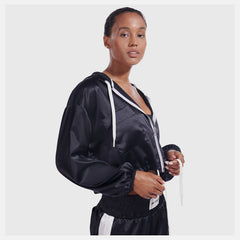 Black NB x Staud Hooded Jacket New Balance Clothing