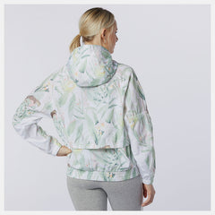 White Print NB Essentials Botanical Jacket New Balance Clothing