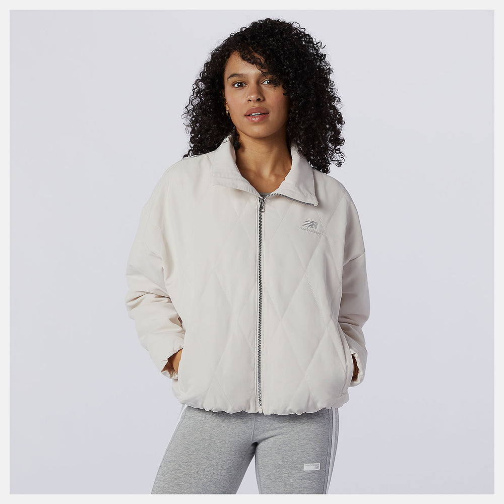 Raw Silk NB Athletics Argyle Quilted Jacket New Balance Clothing