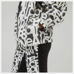White Relentless Printed Woven Jacket New Balance Clothing