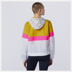 Gold Printed Fast Flight Jacket New Balance Clothing