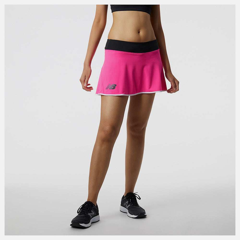 Pink Glo Tournament Knit Skort New Balance Clothing