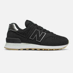 Black/Dark Silver Metallic 574 New Balance Shoes