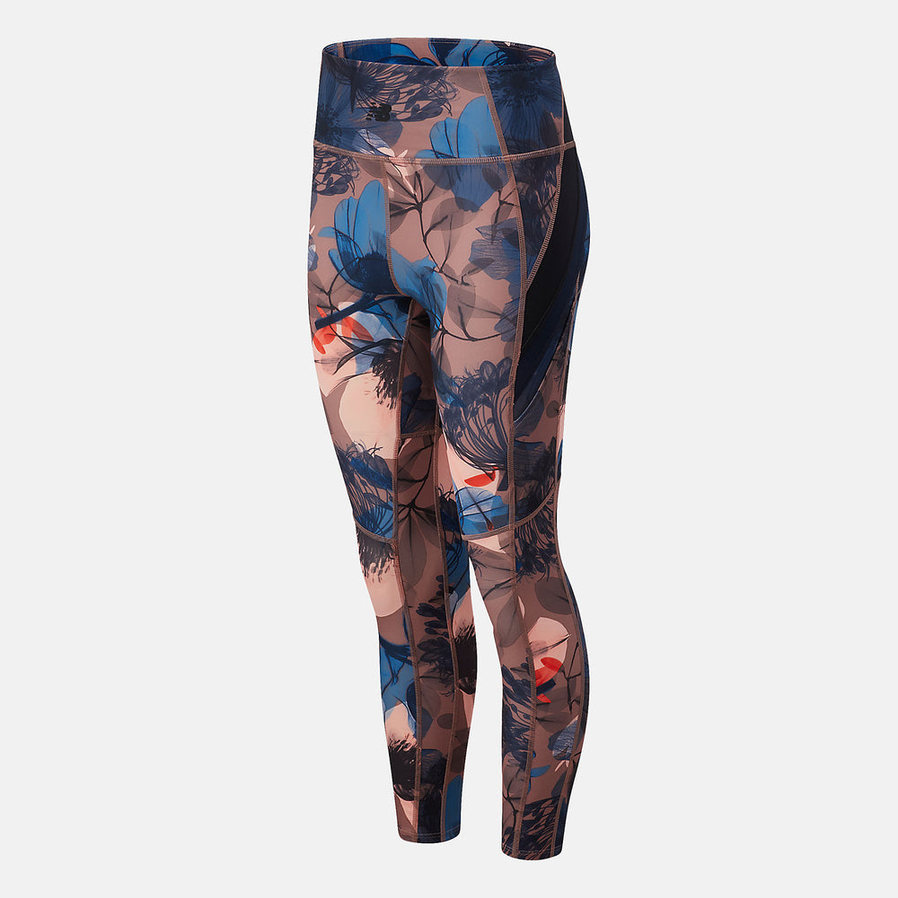 Pink Transform 7/8 NBSleek Printed Tight New Balance Clothing