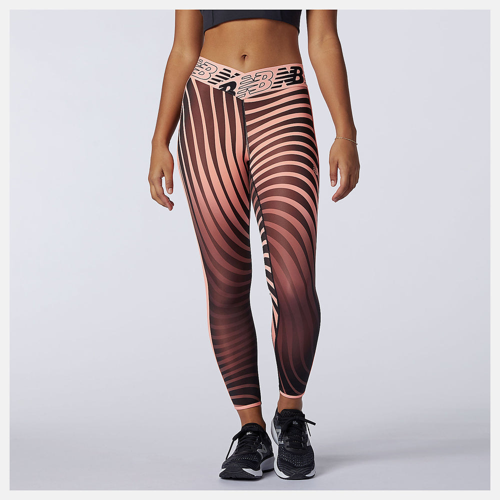 Paradise Pink Relentless Printed High Rise 7/8 Tight New Balance Clothing