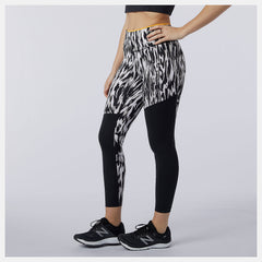 Black Multi Printed Fast Flight Tight New Balance Clothing