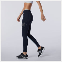 UV Blue Heather Printed Fast Flight Tight New Balance Clothing