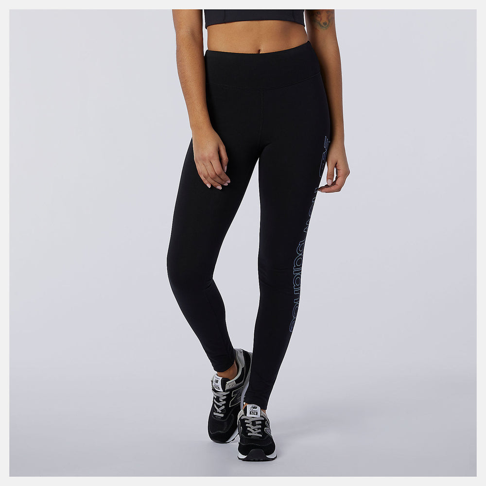 Black Sport Style Optiks Legging New Balance Clothing