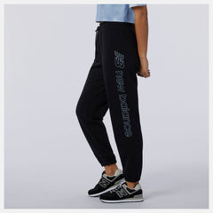 Black Sport Style Optiks Fleece Pant New Balance Clothing