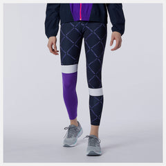 Deep Violet Fast Flight Printed Tight New Balance Clothing