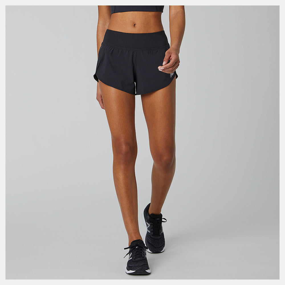 Black Impact Run Short 3 Inch New Balance Clothing