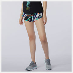 Multi Color Printed Impact Run Short 3 Inch New Balance Clothing