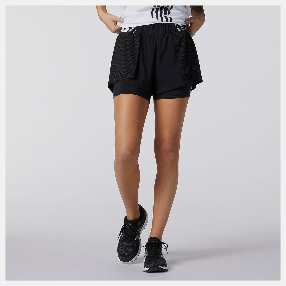 Black Relentless 2 In 1 Short New Balance Clothing