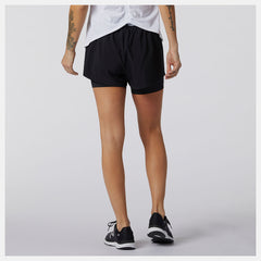 Black Relentless 2 In 1 Short New Balance Clothing