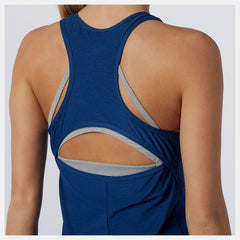 Captain Blue Heather Transform Perfect Tank New Balance Clothing