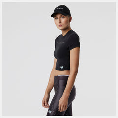 Black Syd Crop Tee New Balance Clothing