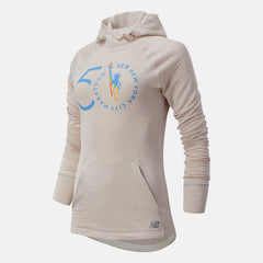 Sea Salt Heather NYC Marathon NB Heat Grid Hoodie New Balance Clothing