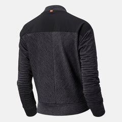Heather Charcoal NYC Marathon NB Heat Grid Long Sleeve New Balance Clothing