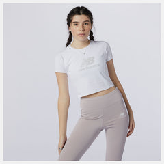White/Grey NB Athletics Podium Tee New Balance Clothing