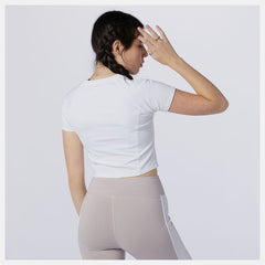 White/Grey NB Athletics Podium Tee New Balance Clothing