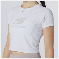 White/Grey NB Athletics Podium Tee New Balance Clothing