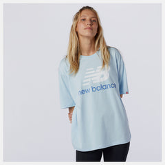 Uv Glo NB Essentials Stacked Logo Tee New Balance Clothing