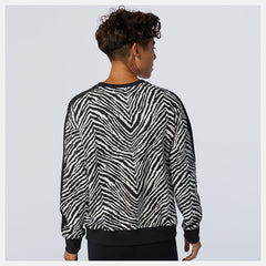 White Multi NB Athletics AOP Animal Print Crew New Balance Clothing