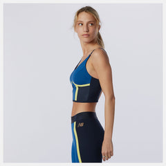 Captain Blue Determination NBSleek Crop Top New Balance Clothing